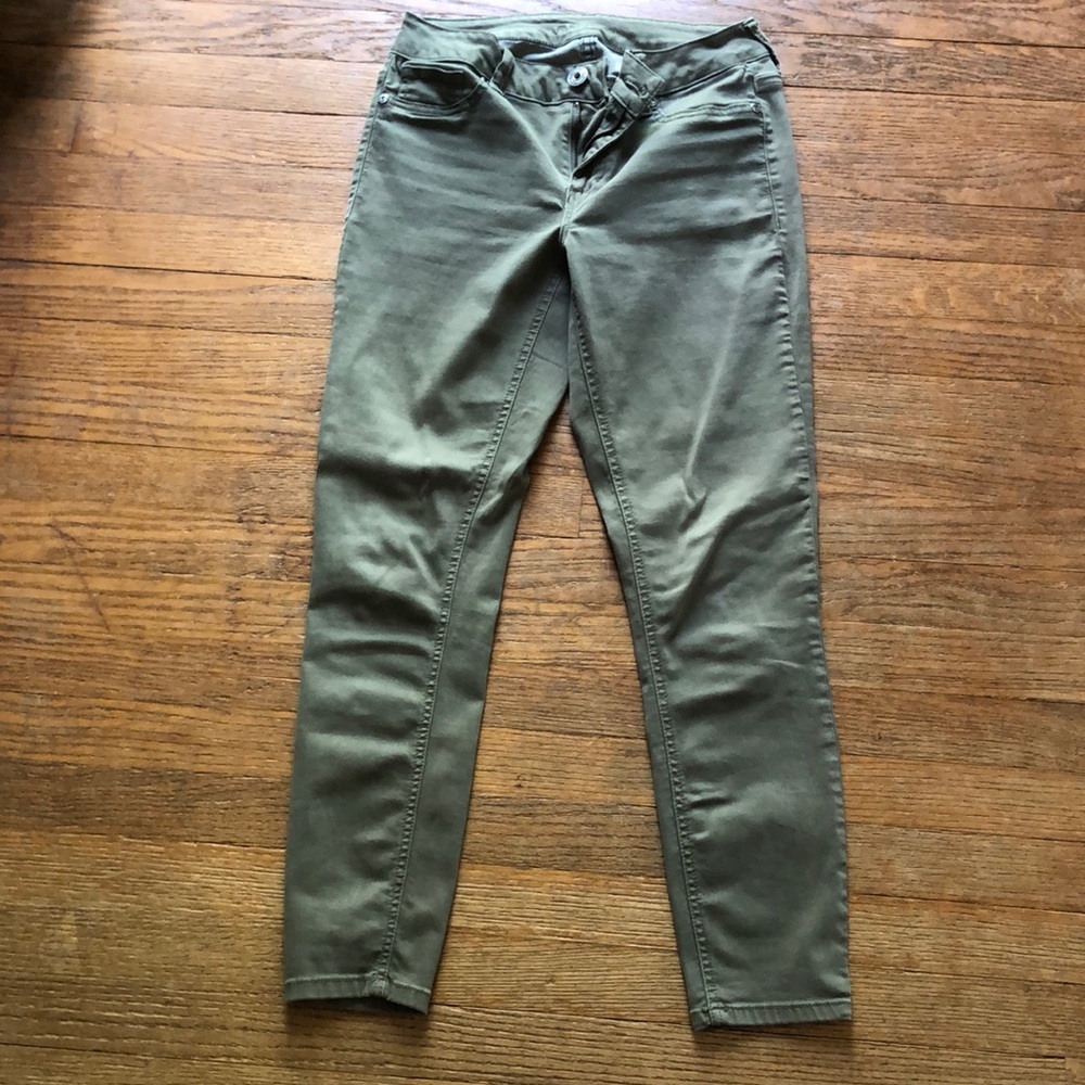 Olive Green Women's Maurices skinny ankle pants